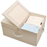 Fabric Storage Basket Bin Organizer Collapsible Containers Foldable Storage Box with Lid