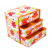 new design high quality printed non woven fabric expandable drawer organizer