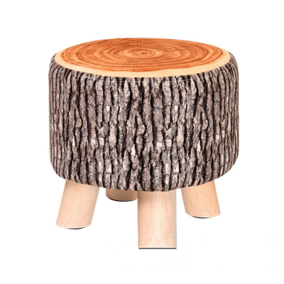 Hot Sale Small Wood Stools Wooden Footstool Fabric Stool Ottoman