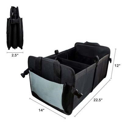 Large Folding Car Trunk Bags Black Color Car Trunk Organizer In Set