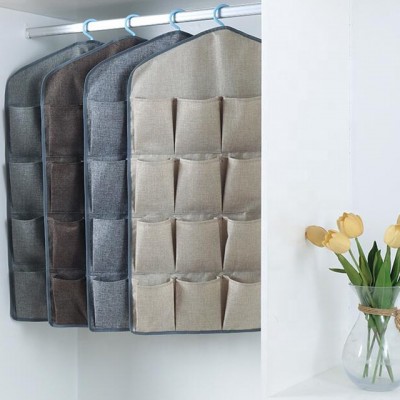 16 Pockets Bedroom Underwear Hanging Storage Organizer Oxfrod Fabric