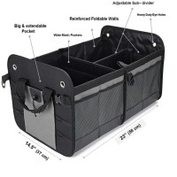 Heavy Duty Auto Folding Car Trunk Organizer In Non-Woven