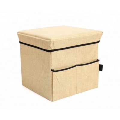 Home Storage Organization Storage Ottoman Collapsible foldable Stool